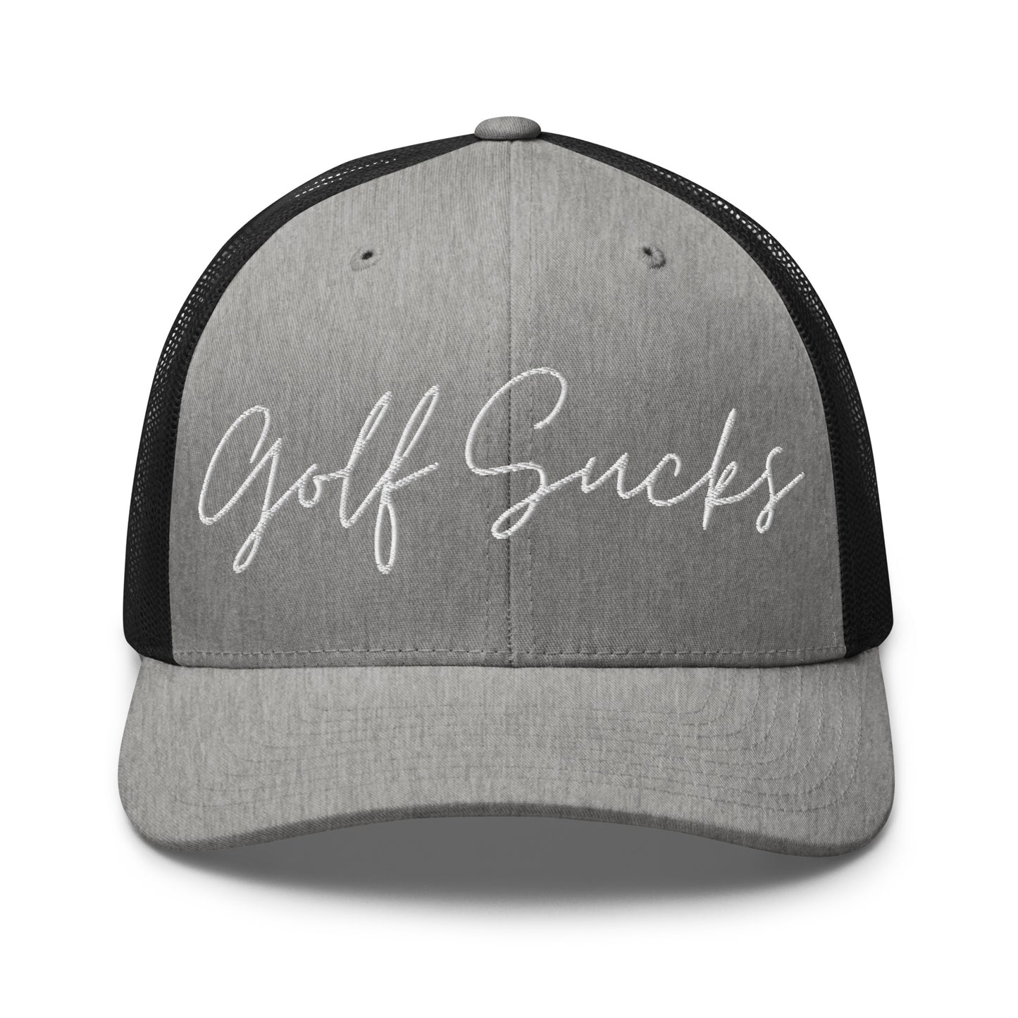 Golf Sucks Trucker White