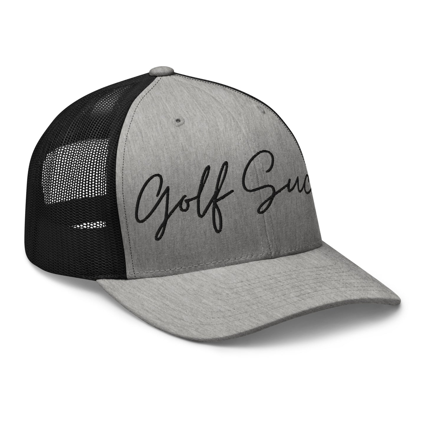 Golf Sucks Trucker Black