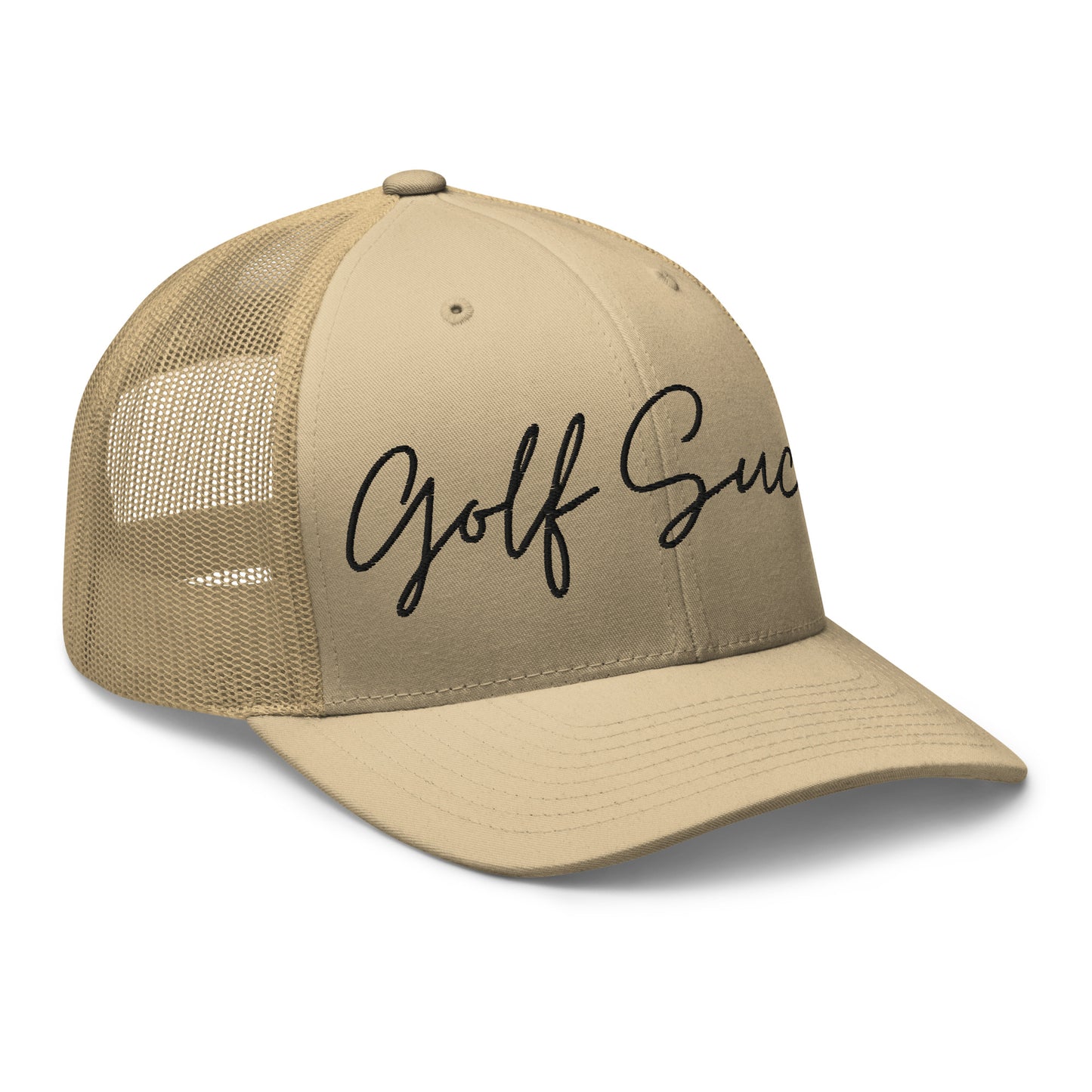 Golf Sucks Trucker Black