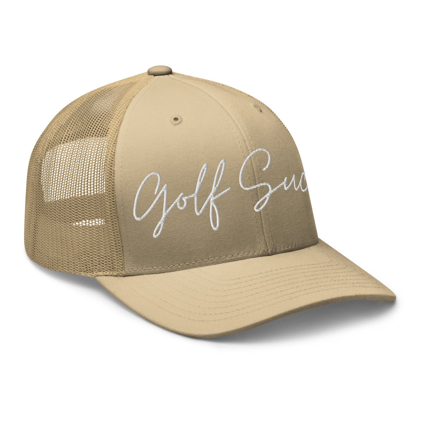 Golf Sucks Trucker White