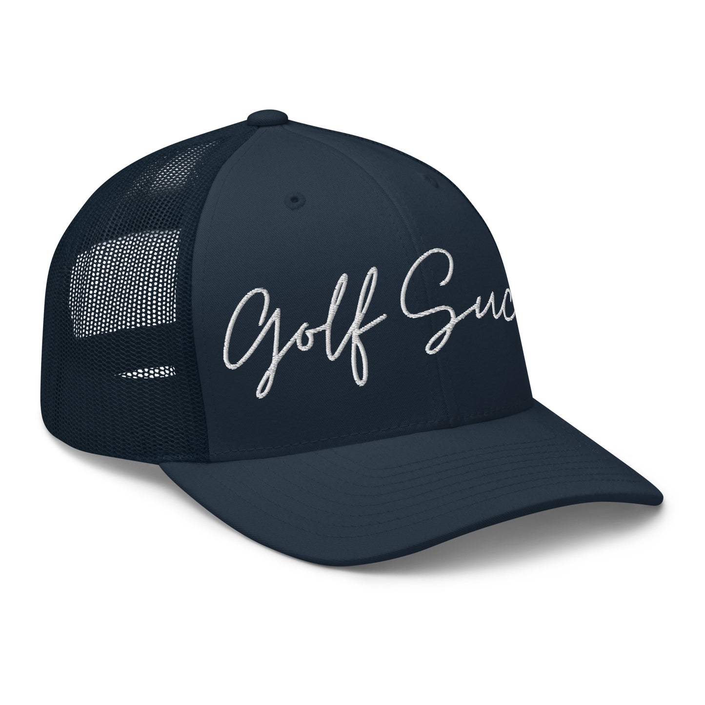 Golf Sucks Trucker White