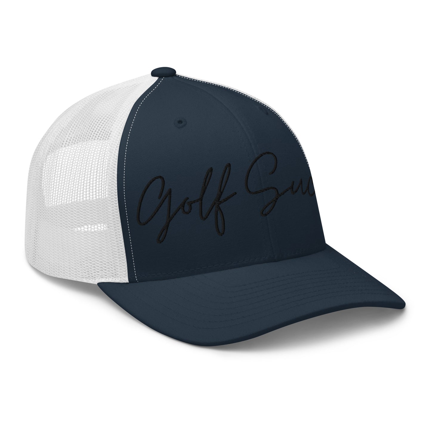 Golf Sucks Trucker Black