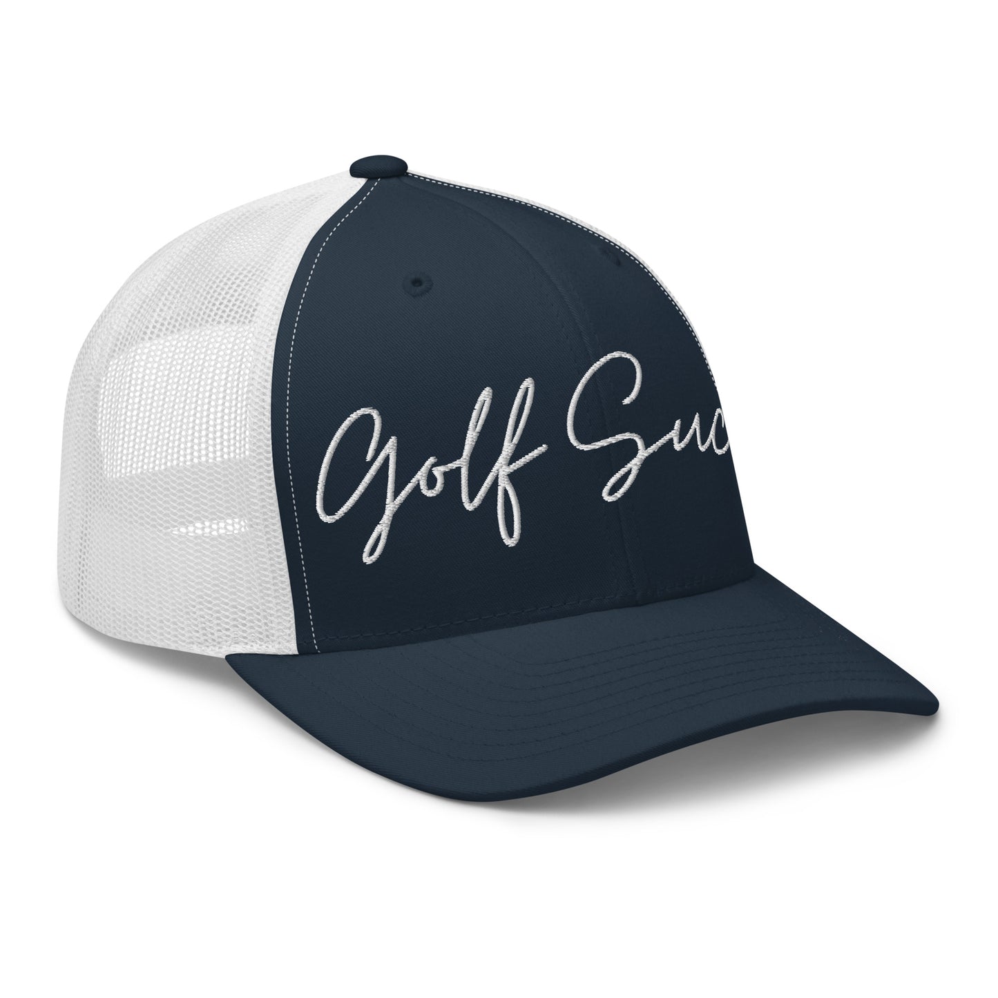 Golf Sucks Trucker White