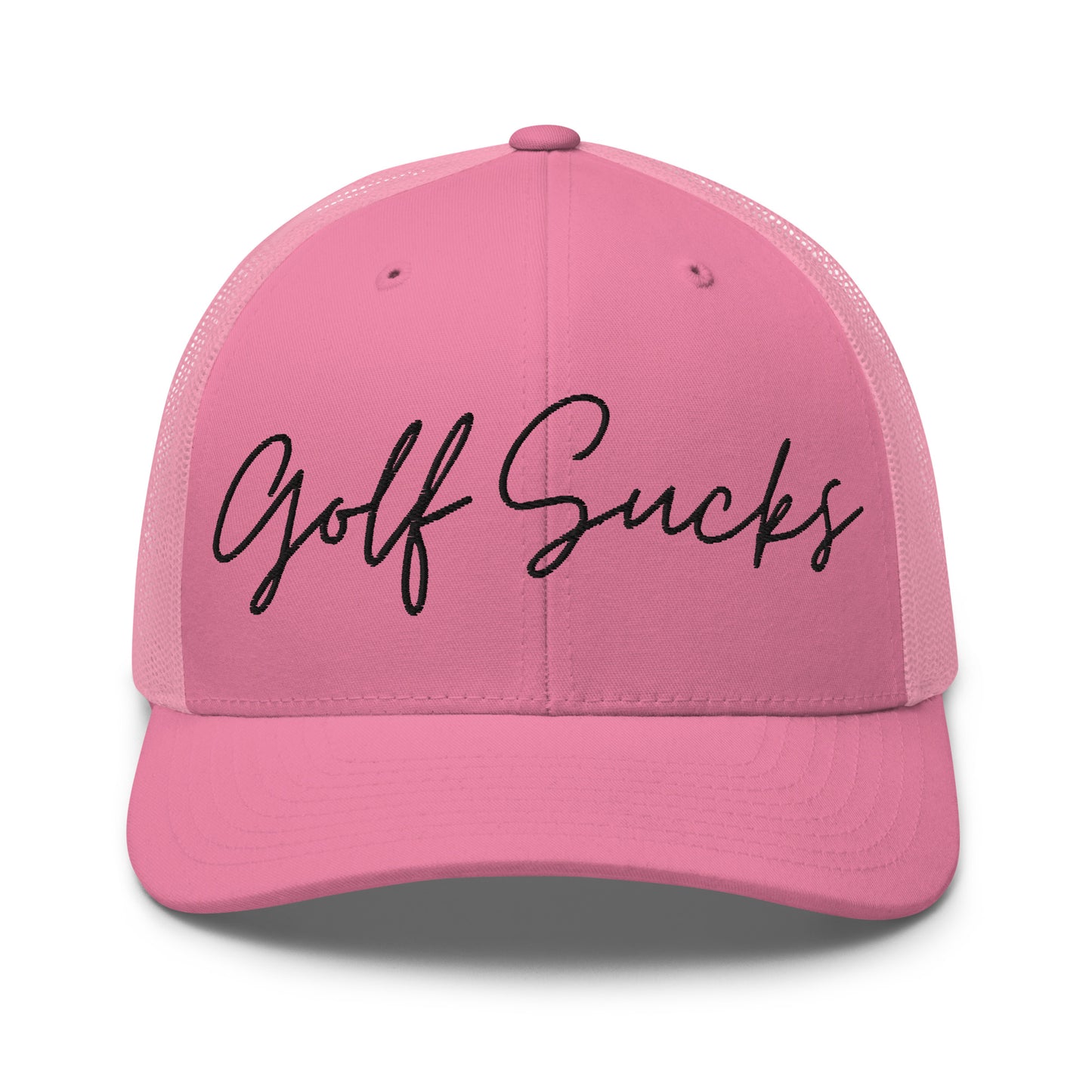 Golf Sucks Trucker Black