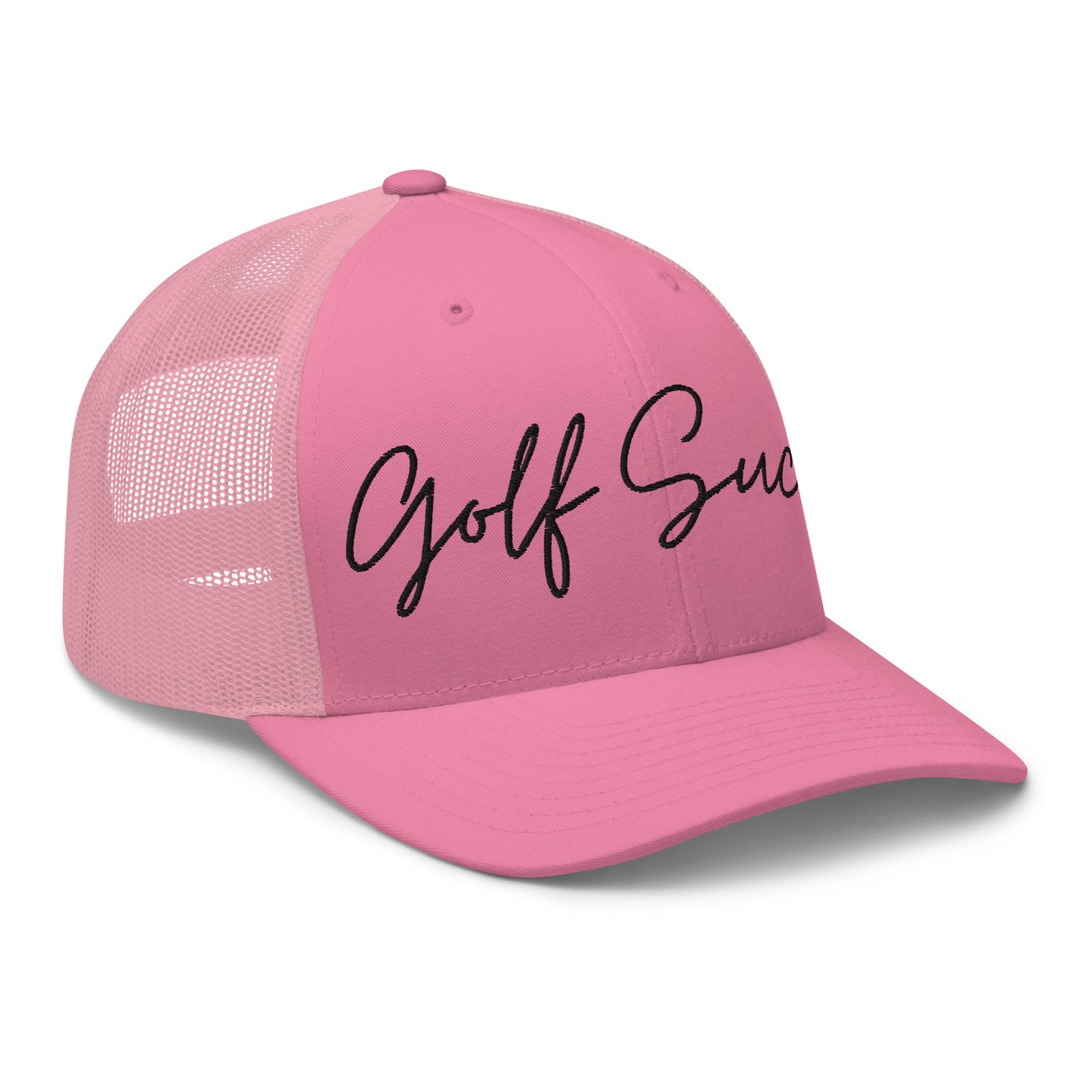 Golf Sucks Trucker Black