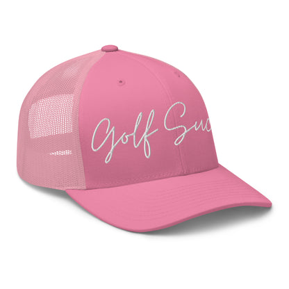 Golf Sucks Trucker White