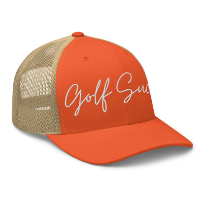 Golf Sucks Trucker White