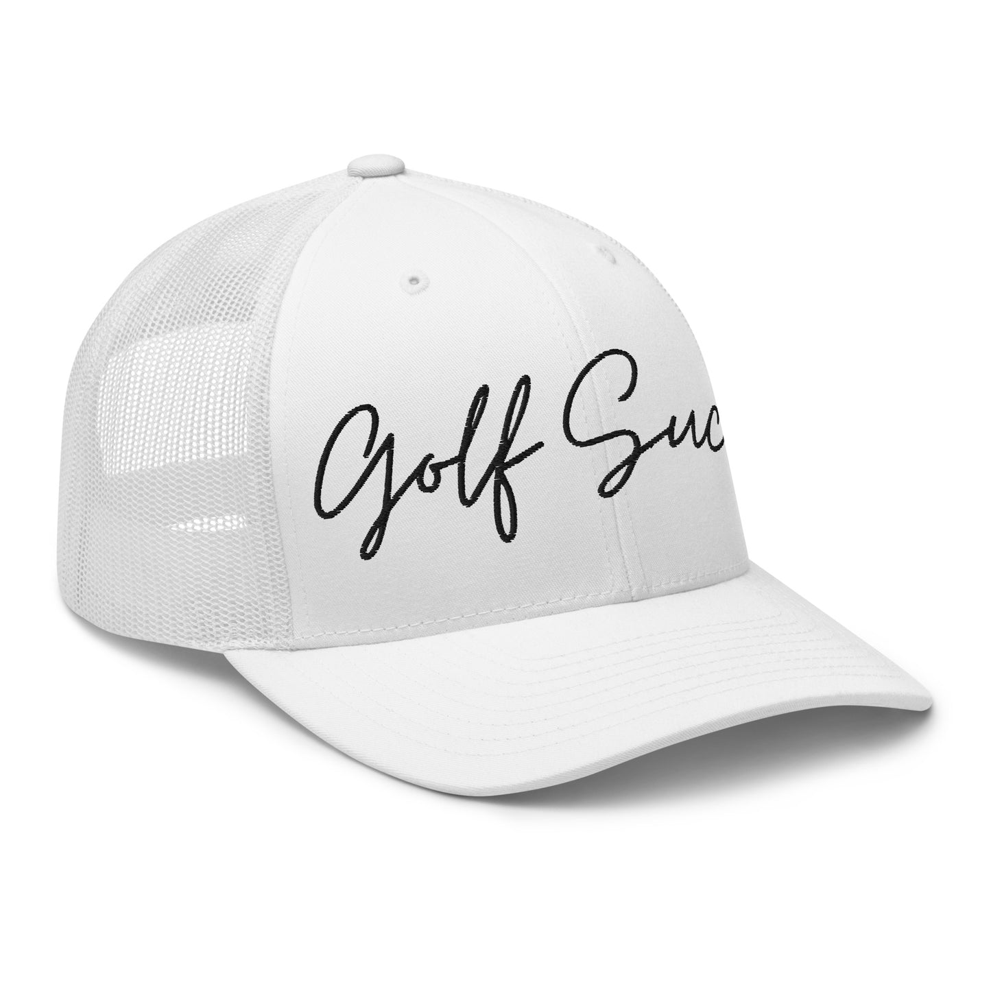 Golf Sucks Trucker Black