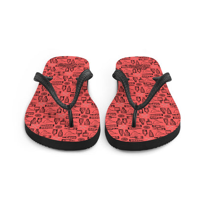 Birdies & Bottles Flip-Flops