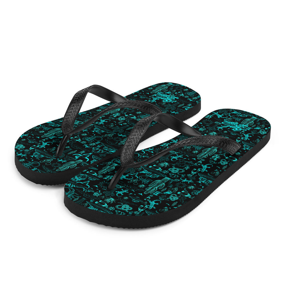 The Desert Flip-Flops Teal